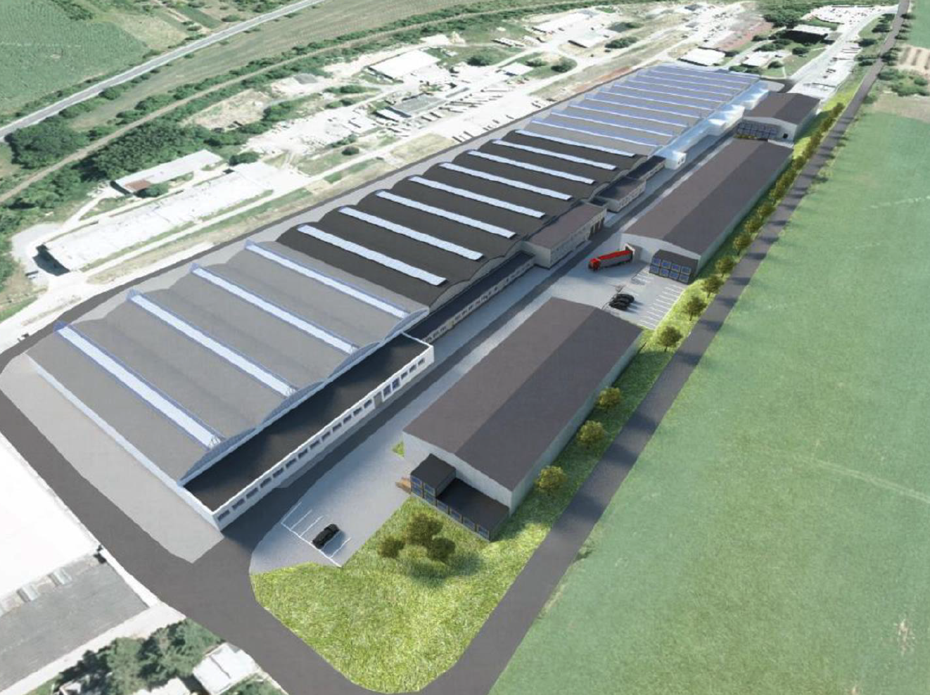 Pronájem skladových a výrobních prostor, Industry Park Rousínov – foto 1