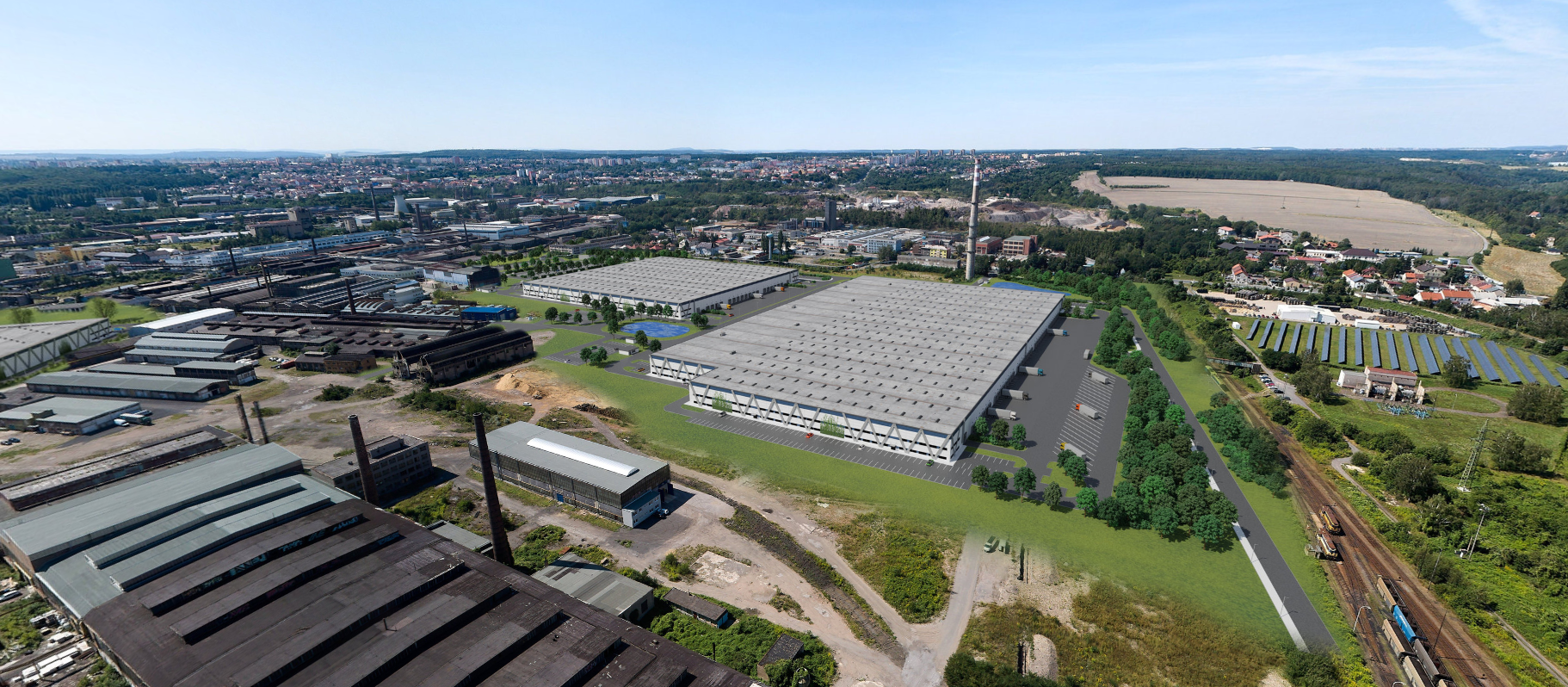 Panattoni Business Park Kladno I – sklady a výrobní haly k pronájmu – foto 1