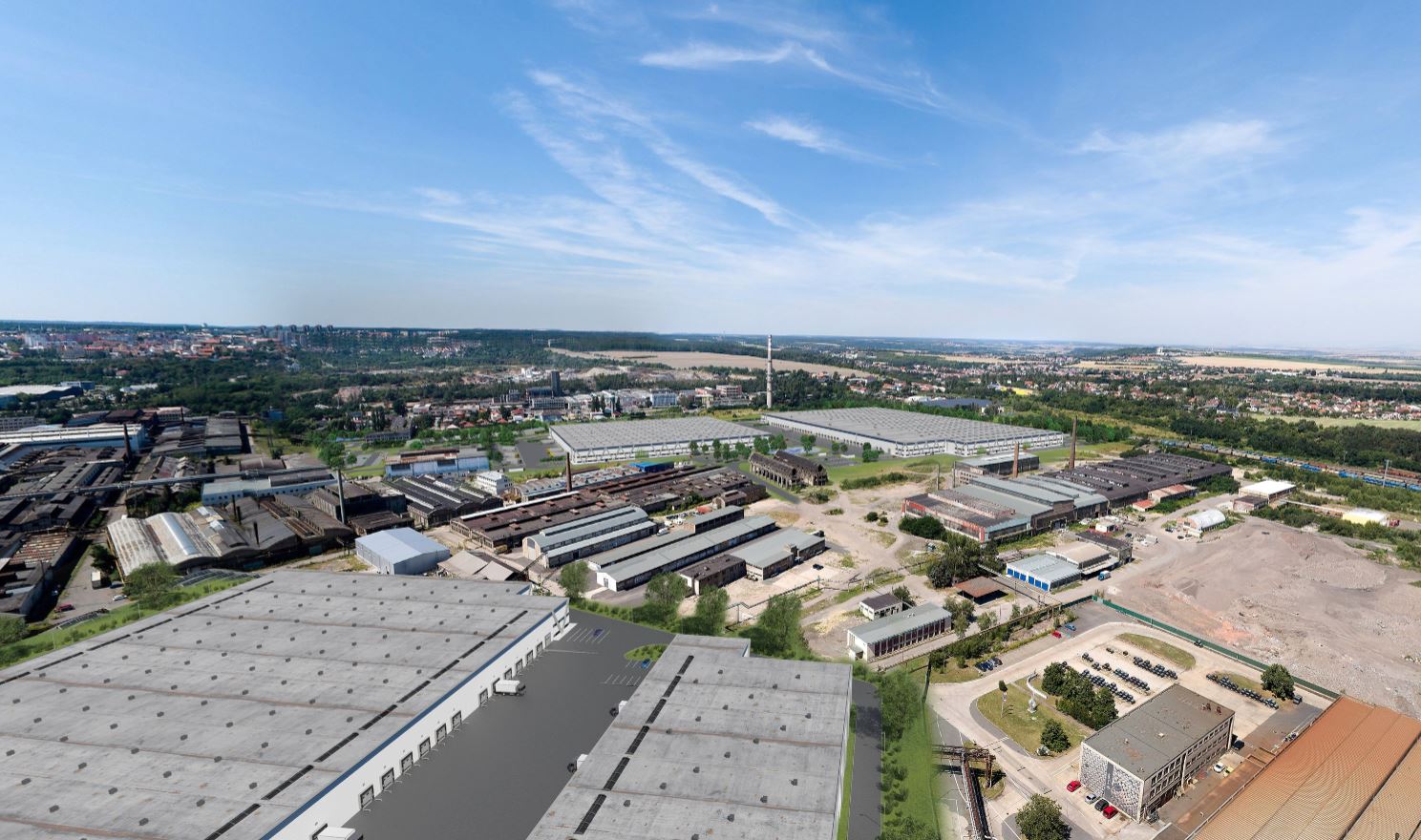 Panattoni Business Park Kladno II – sklady a výrobní haly k pronájmu – foto 1