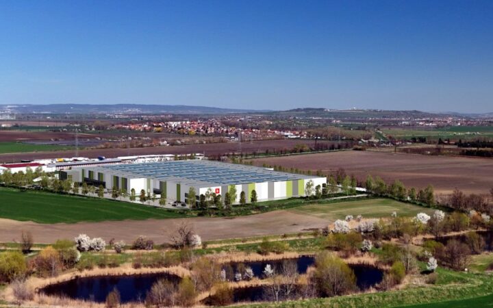 Vizualizace 7R Park Brno Měnín – nová hala 31 000 m² u dálnice D2, Měnín
