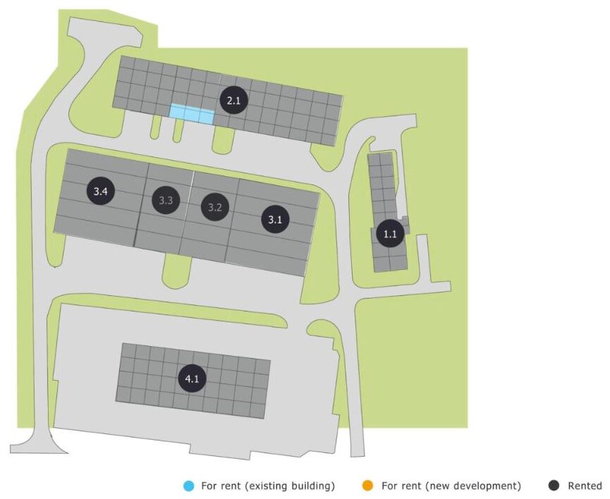 Karlovarská Business Park – situace areálu