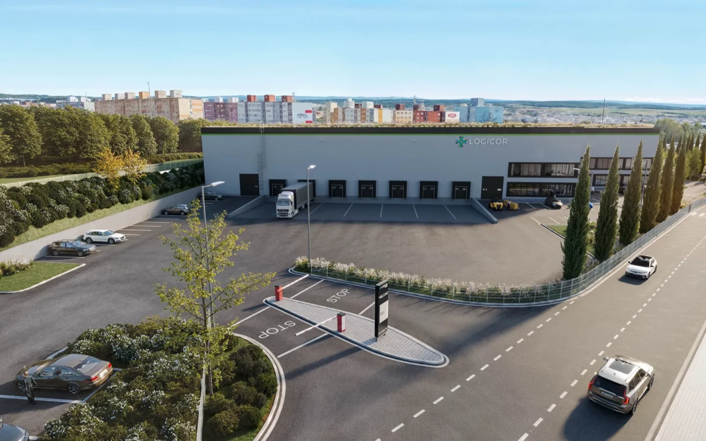 Logicor Pilsen, Plzeň – sklady a výrobní haly k pronájmu, vizualizace 3