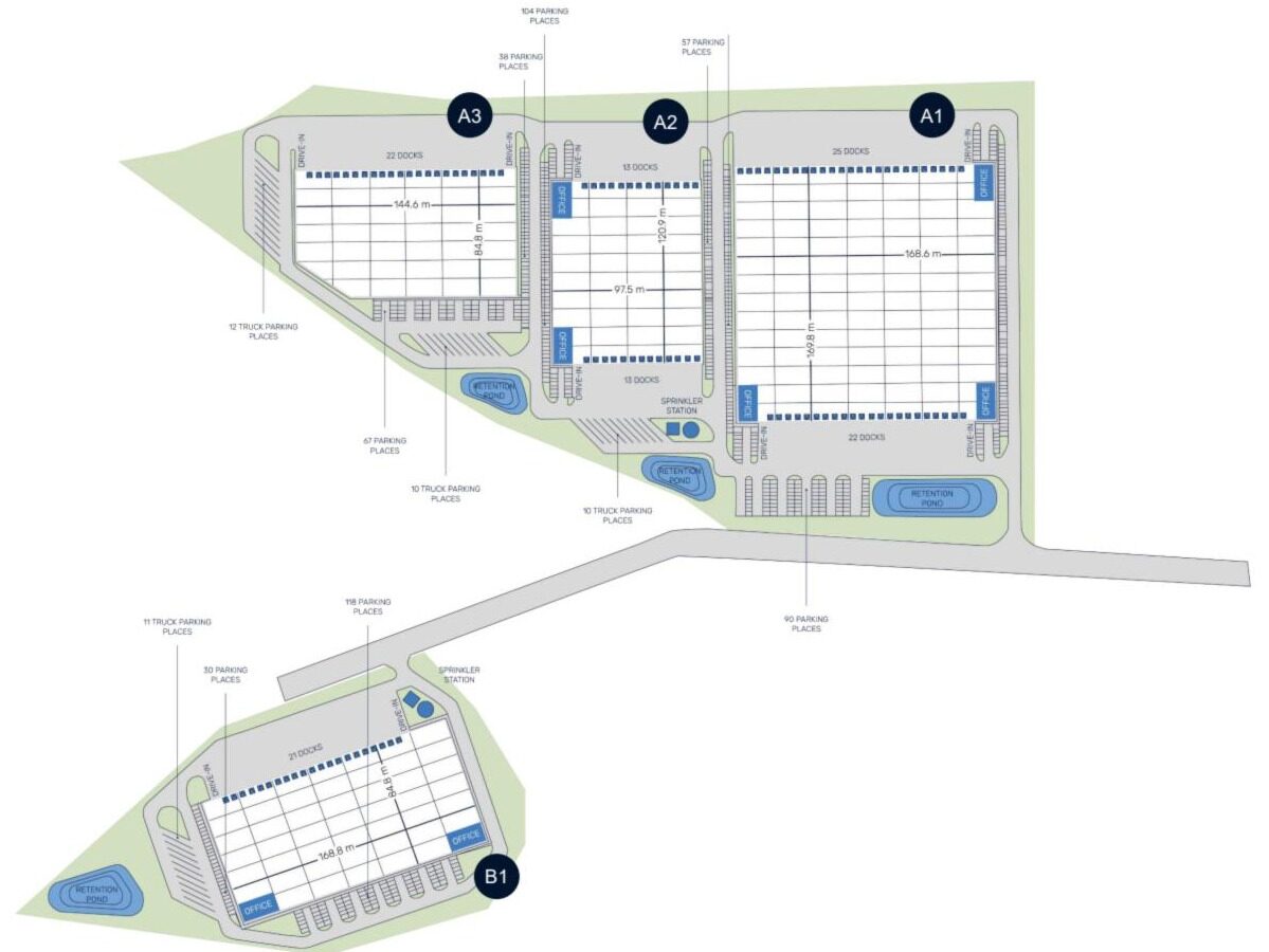 Panattoni Park D4 Příbram – situace parku