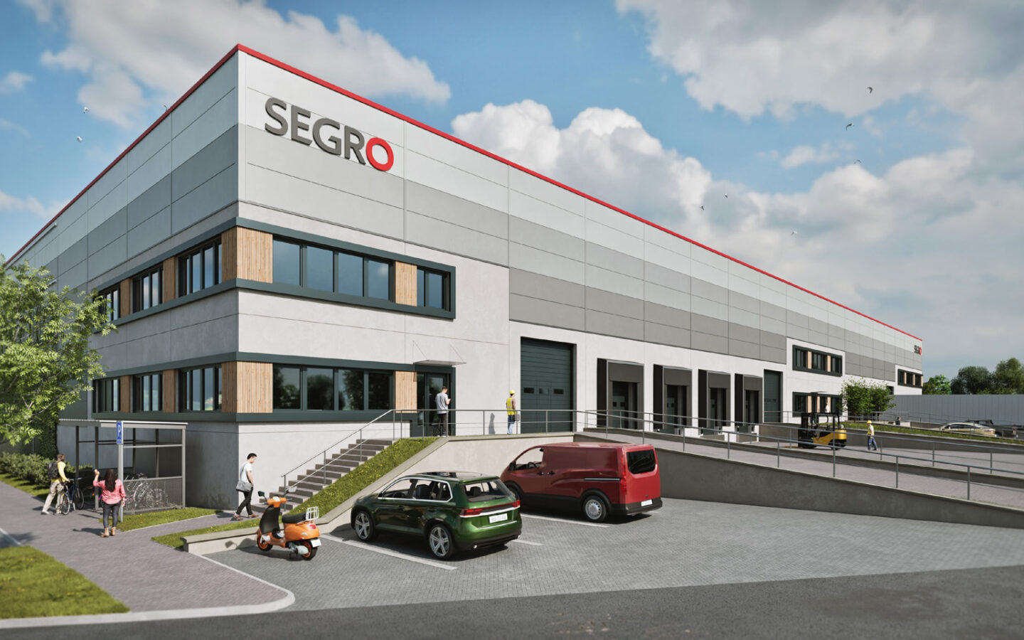 SEGRO Startup Park Hostivice – vizualizace nové skladové budovy